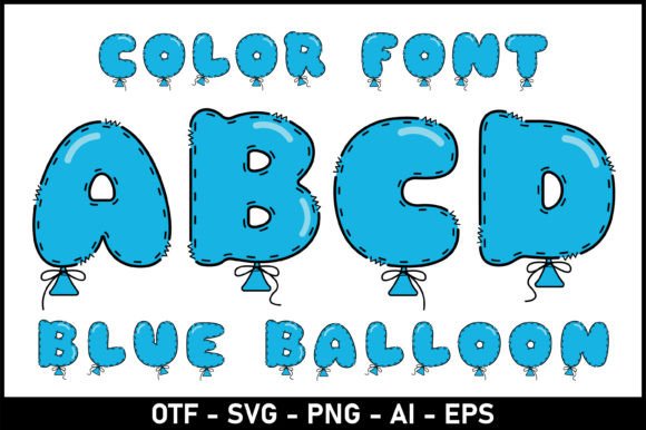 Blue Balloon: Crafting Playful Design with a Premium Font