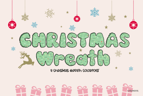 Christmas Wreath: A Festive Font for Your Holiday Designs