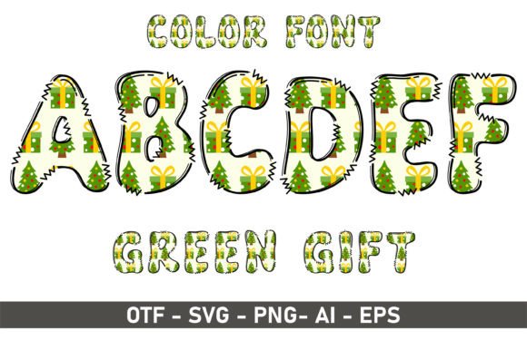 Green Gift: A Fresh Take on Playful Typography