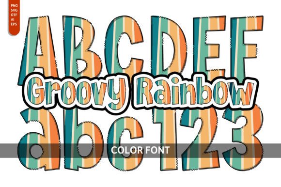 Groovy Rainbow: A Burst of Color for Your Creative Projects