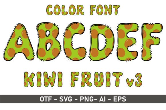 Kiwi V3: A Playful Color Font for Creative Projects