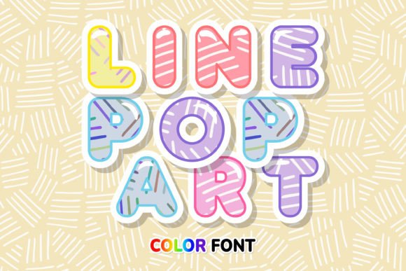 Line Pop Art: The Stripe Pattern Font That Grabs Attention