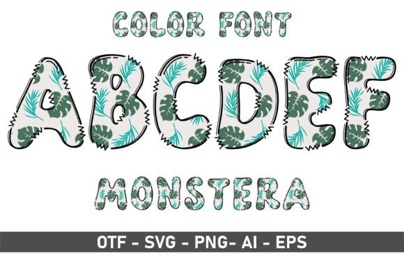 Monstera: The Artistic Display Font for Playful Projects
