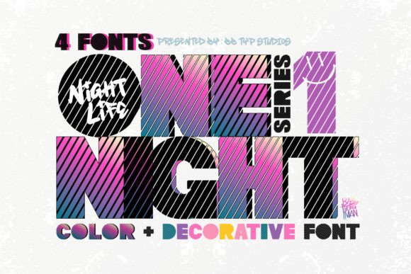 One Night 1: The Retro Display Font with Modern Punch