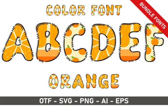 Orange Bundle: A Playful Premium Font for Creative Projects