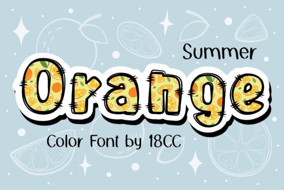 Orange Summer: The Vibrant Color Font for Creative Projects