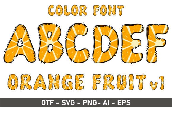 Orange V1: A Playful Color Font for Creative Projects