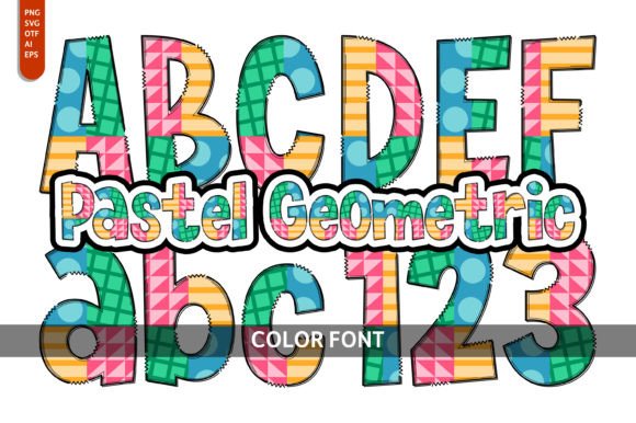 Pastel Geometric: A Fresh Take on Whimsical Typography