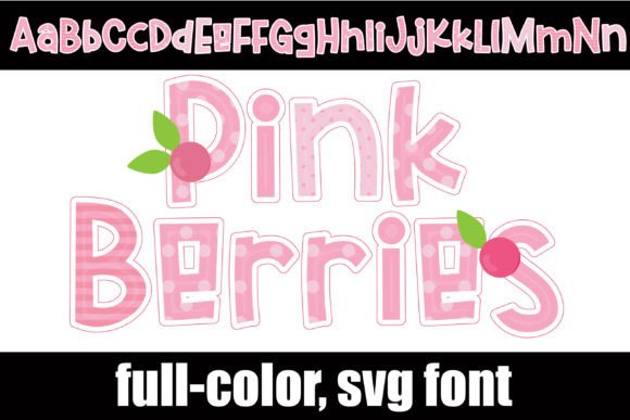 Pink Berries: A Playful Twist on Modern Typography