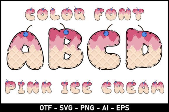 Pink Ice Cream: A Playful Font for Creative Projects