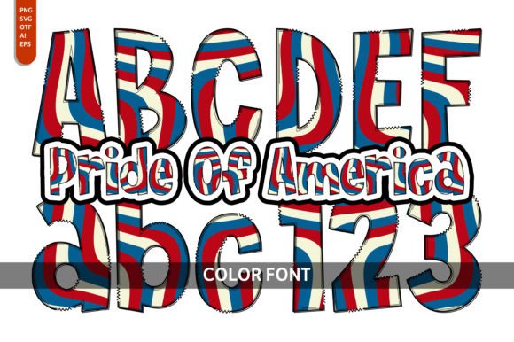 Pride of America: A Playful Font for Creative Projects
