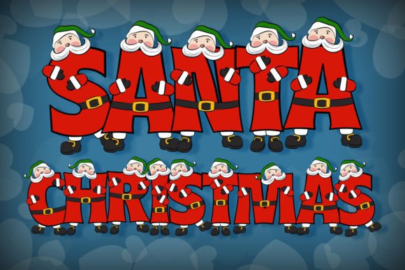 Santa Christmas: A Gorgeous Display Font for Festive Designs
