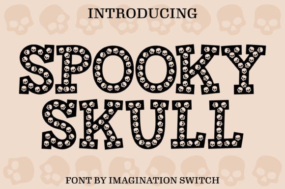 Spooky Skull: A Creative Font for Bold Visuals