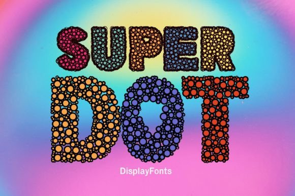 Super Dot: The Color Dots Font for Playful Design