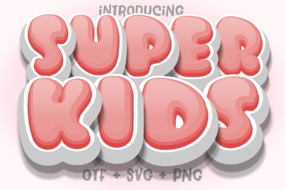 Super Kids Red: A Playful Typeface for Creative Projects