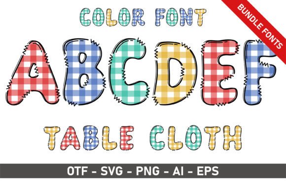 Table Cloth Bundle: A Playful Font for Creative Projects