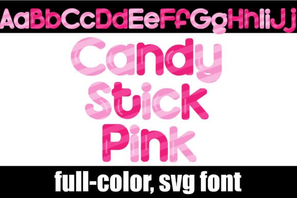 Unlocking Creativity with the Candy Stick Pink SVG Font