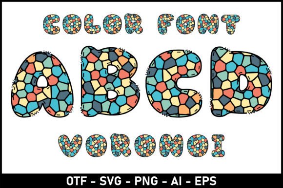 Voronoi: A Playful Font for Creative, Engaging Designs